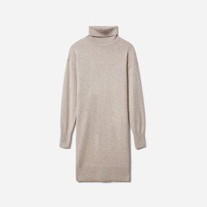 Everlane The Cashmere Turtleneck Dress Oatmeal Size Medium